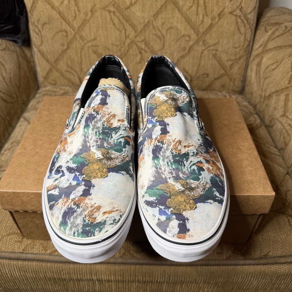 Vans Classic Earth Blue‎ / True White Men's Size 13 EUC!